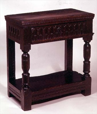 James I side table, early 17th century by English School